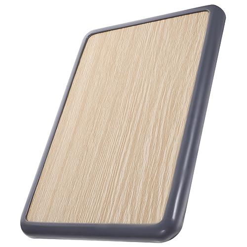 TOPPERFUN Solid Wood Small Square Stool Seat Replacement Easy Clean Wood Stool Home Decor Accessory