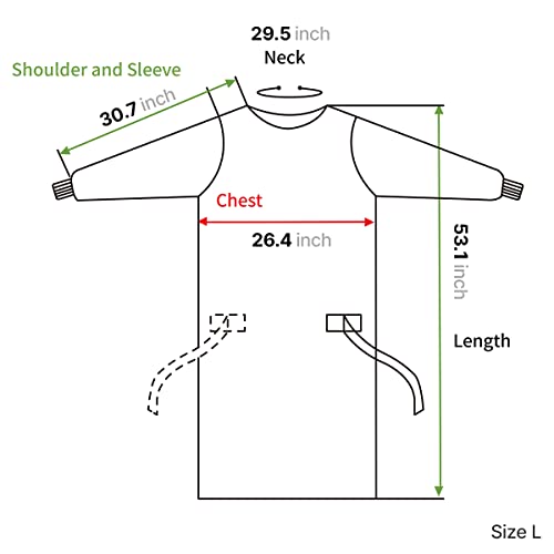 Image of Disposable Non-Surgical Gowns, Non-Woven, Latex Free 10EA (L)