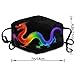 SESLFLKPJK Women Men Soft Face Mask Fashion Scarf Dust Proof Windproof Mouth Covering, Cool Fire Rainbow Dragon Facial Shield for Outdoors Home And Daily Use