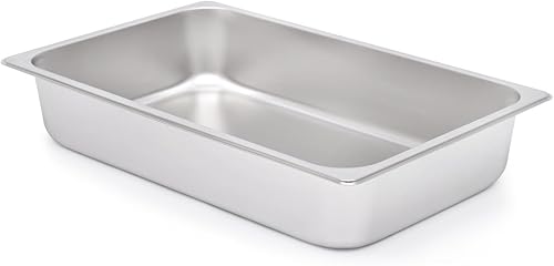 Miniatura 7 de Kichwit Caja de arena de acero inoxidable para gatos mayores, gatos artríticos, gatitos pequeños, bandeja de arena para hámsteres y conejos,