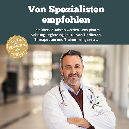 Smooth Locomotion - Gelenktabletten für Hunde bei Rücken- & Hinterhandproblemen, Arthrose & Aufstehschwierigkeiten – natürliche Unterstützung für Muskeln & Gelenke – 90 Tabletten - Sensipharm