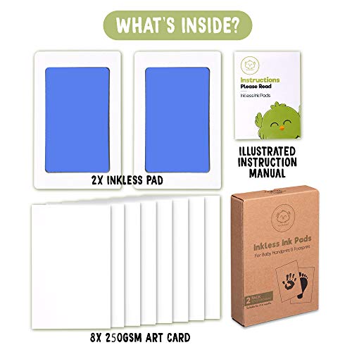 Snapklik.com : 2-Pack Inkless Baby Hand And Footprint Kit - Mess Free ...