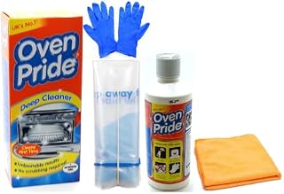 Oven Cleaner - Oven Pride Oven Cleaner - 500 ML Bottle - Bags for Cleaning Oven Racks, Gloves and Instructions Included - Complete Oven Cleaning Kit with Ultra Absorbent Microfibre Cleaning Cloth