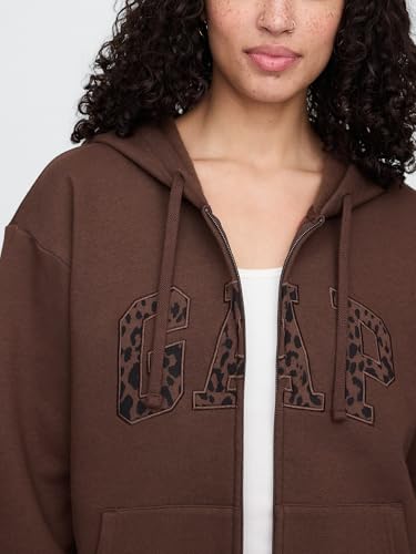 Image of GAP Women's Logo Hoodie Hooded Full Zip Sweatshirt