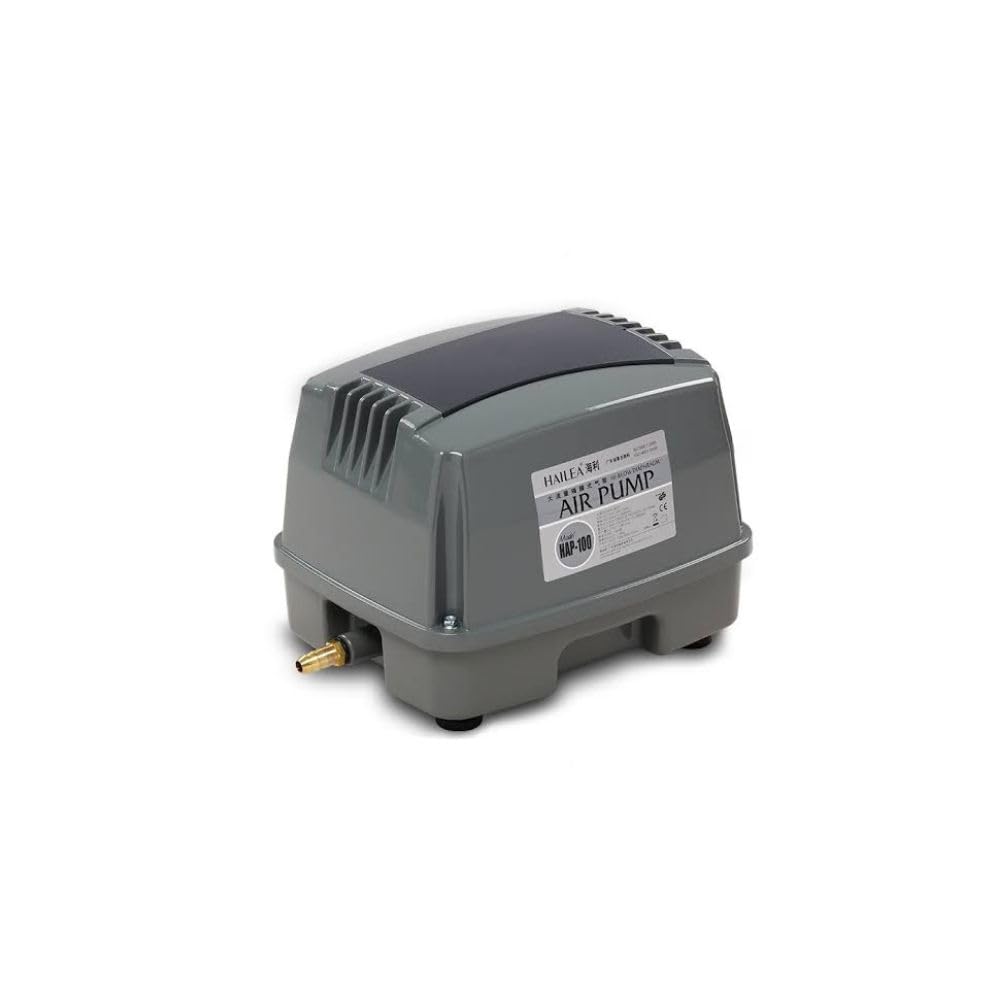 eco-filtration HAP Air Compressor Pump for Ponds, Aquariums & Hydroponic tanks 60L/Min | Ultra-Quiet 38dB, 45W Energy Efficient Aquarium Pump | 20mm OD Brass Barbed Fitting | 15-Way Manifold Pond Pump