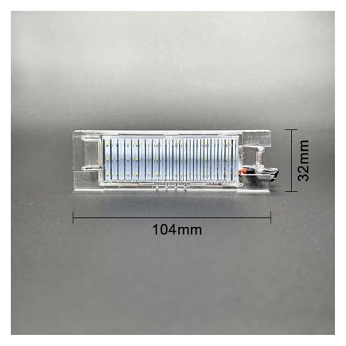 Luz matrícula LED blanca Chrysler PT Cruiser 2000 2005 2010 5