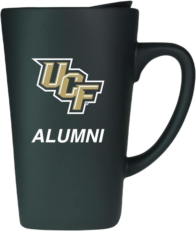 University of Central Florida Alumni 16oz Soft Touch Ceramic Travel Mug with Lid - Black