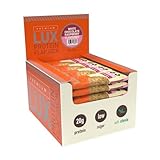 BW Premium LUX 20g High Protein Flapjack Bars 24 x 75g - Oat Based Low Sugar Snack - Bodybuilding Warehouse (White Choc Raspberry)