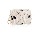 Idée Cadeau Anniversaire Femme Fille: Cette petite trousse femme est à la fois un trousse de maquillage pratique pour les voyages et une pochette maquillage attrayante pour un usage quotidien. La trousse maquillage femme avec son design feston unique et son look cool est le cadeau parfait pour amie, femme, maman ou petite amie anniversaire,Noel,Valentin