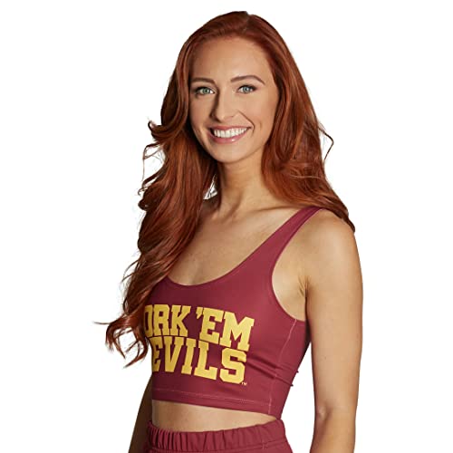 Image of Lojobands Women's College Gameday Outfit Tank Top Tailgate Crop Top One Size Fits Most