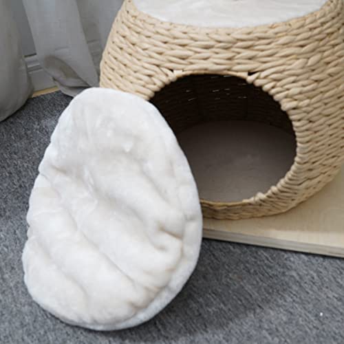 Agile 60" Premium Real Pine Plywood Cat Tree Condo Tower With Natural Sisal Scratching Climbing Posts And Handwoven Baskets (Josie) #TOP6