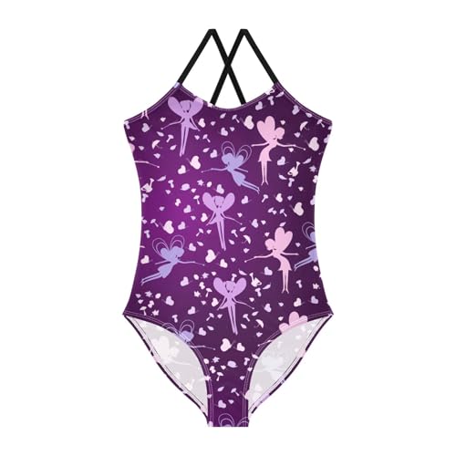 susiyo Girls One Piece Swimsuits Beauty Fairy Bathing Suit Quick Dry Beach Swimwear for Toddler Girl 3-10T