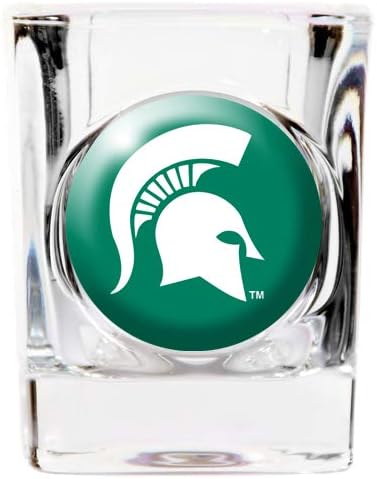Great American Products Michigan State Spartans 2oz. Logo Square Shot Glass