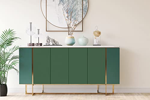 Pegatinas para muebles de color verde oscuro lámina adhesiva impermeable de 100x50cm para cómodas 4