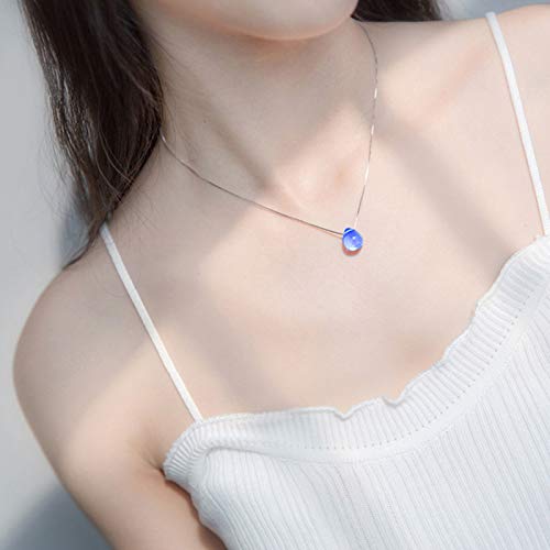 Fashion Mermaid Necklace Beach Ocean Sea Necklace Mermaid Mermaid's Tears Sea Sand Waterdrop Pendant Necklace2