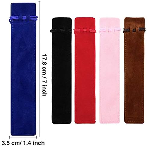 Pencil Bag, 25 Pieces Pen Pouch Velvet Drawstring Pen Bag Velvet Case Pencil Bag for Pen and Pencil