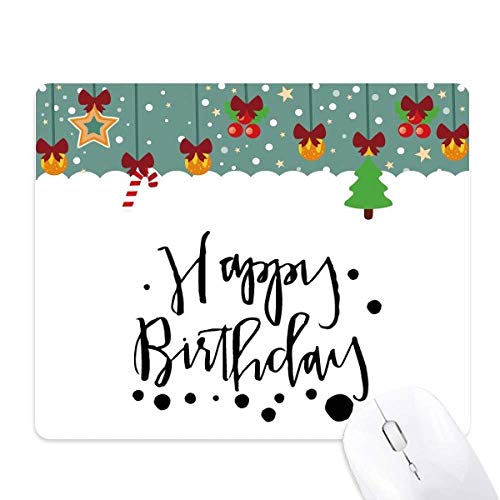 Tapis de souris en caoutchouc Happy Birthday pour bureau
