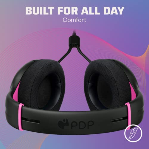 Pdp Gaming Airlite Xbox Headset With Microphone, Series Xs/Xbox One/Pc/Windows, Lightweight Stereo Headphones, Wired Power, Noise-Cancelling Mic - Fuse Black (Only At Amazon) #TOP2