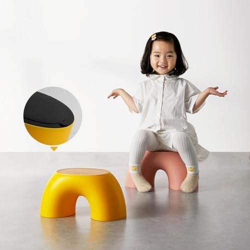 Tabouret rond vert robuste Alasum au design simple et compact