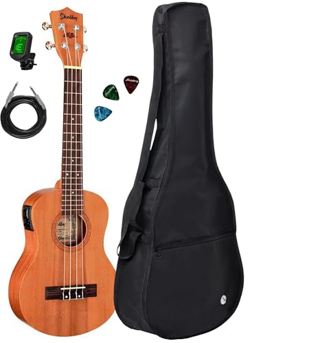 Ukulele Elétrico Shelby Tenor Su25me Stnt + Capa E Paletas