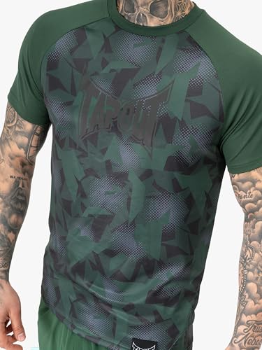 Tapout Training Graphic Tee T-Shirt, Verde/Nero, Xxl Uomo - 3