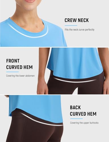 Image of baleaf Women Ice Cooling Running Shirts Quick Dry Short Sleeve Tops