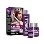 KATIVA Keratin Brazilian Straightening Xpress with Double Keratin, Formaldehyde Free, Anti-Frizz Hair Treatment, Smooth Result Up to 10-12 Weeks