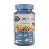 Garden of Life Organics Men's Gummy Vitamins - Berry - Certified Organic, Non-GMO, Vegan, Kosher Complete Multi - Methyl B12, C & D3 - Gluten, Soy & Dairy Free, 120 Real Fruit Chew Gummies