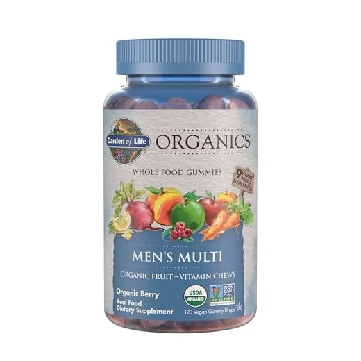 Organic Men's Gummy Vitamins with Berry Flavor