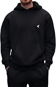 Moletom Masculino Flanelado Blusa De Frio Com Capuz Estampa Neutra
