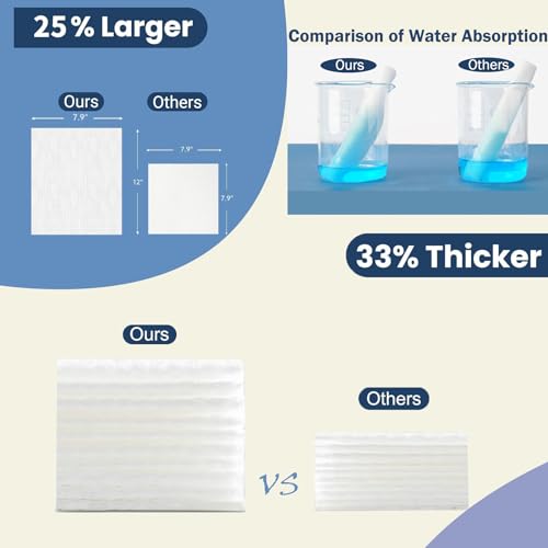 Disposable Clean Face Towels, BIEWO Cotton Face Towelette Soft Dry Wipes - Image 4