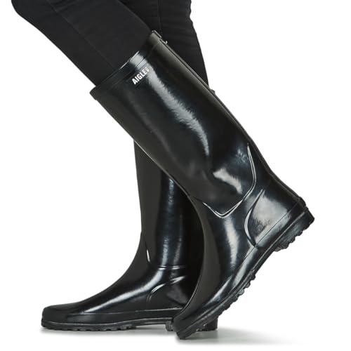 Aigle Eliosa Damen Regenstiefel, schwarz, 39 EU