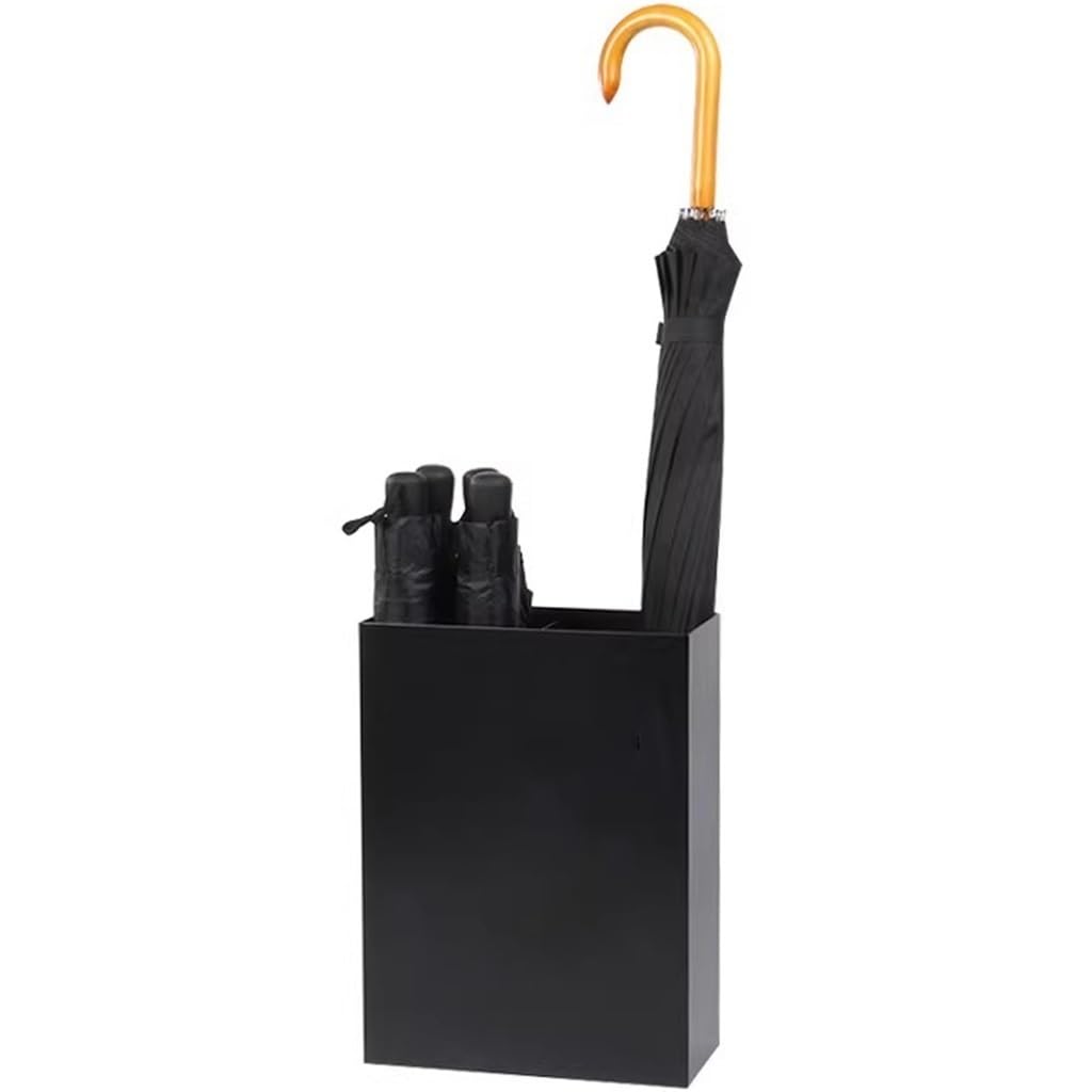 Flyiodfcxv Black A Umbrella Stand, Simple Style Rectangular(Black A)
