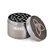 Produktbild HIZEN Basic Grinder Ø 49mm, 4-teilige Kräutermühle, Crusher Set für getrocknete Kräuter, Pollen, Blüten, Gewürze mit Pollenfach und Schaber (Gunmetal)