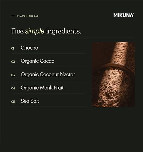 Image of Mikuna Cacao Chocho Protein Travel Packs - 5 Ingredients, Non-Isolate, Lectin Free Vegan Protein - 20g Protein, 8g Fiber - Dairy Free, Soy Free, Gluten Free, GLP-1 Friendly - 8 Servings