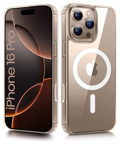 Image of WOW IMAGINE Ultra-Hybrid Back Case Cover for iPhone 16 Pro | Compatible with MagSafe | Drop and Camera Protection | Shock Proof Crystal Clear Mobile Back Case for iPhone 16 Pro (PC+TPU)-(Transparent)
