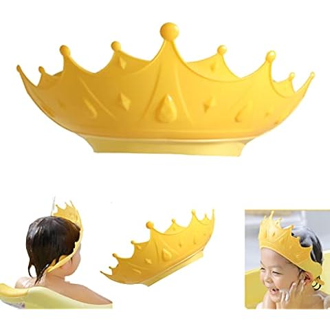 GWAWG Baby Shower Cap Shield Adjustable Crown Hair Washing Bath Hat for Kids Cover