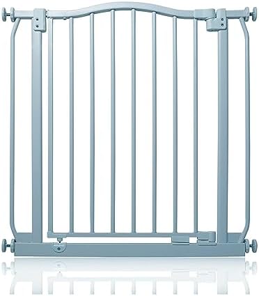 Bettacare Curved Top Dog Gate, 71cm - 80cm, Matt Black, Pressure Fit Pet Gate for Dog and Puppy, Pet and Dog Barrier, Easy Installation