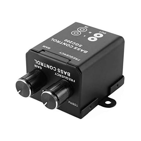 Denpetec Car Bass Controller, Car Audio Amplifier Subwoofer Equalizer Crossover Volume Regulator Bass Controller Knob Cover