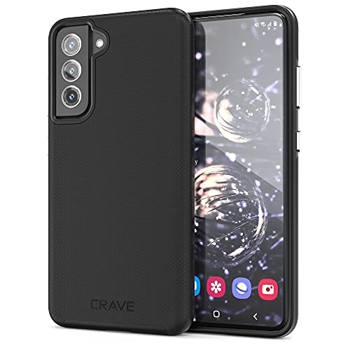 Image of Crave for Galaxy S21 FE Case, Shockproof Protection Dual Layer for Samsung Galaxy S21 FE 5G (6.4 inch) - Black