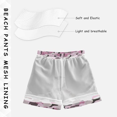 JUNZAN Cyan Camo Boys Swim Trunks Toddler Swimming Trunks for Boy Beach Swim Shorts4