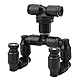 Bone Design Nebel Sprinkler, 360 verstellbare Düsen Reptile Nebel Sprinkler Aquarium System Connect 1/4 ’’ Tub Pet Kühlsystem für Rainforest Tank, schwarz
