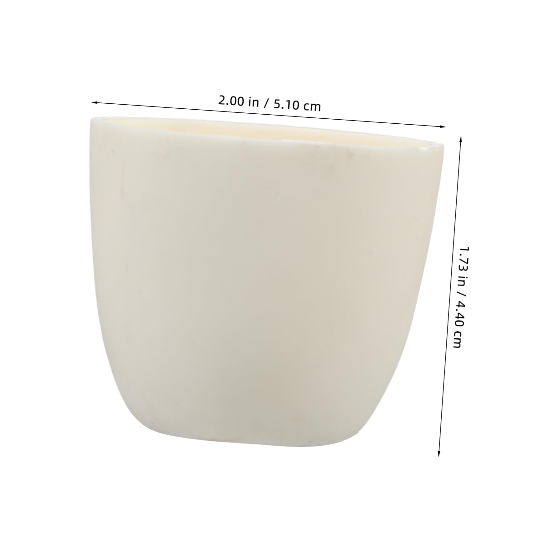 VILLCASE Alumina Ceramic Crucible Smelting and Casting Crucible for Laboratory Analysis Oxide Ceramic Cup for Furnace Torch Applications