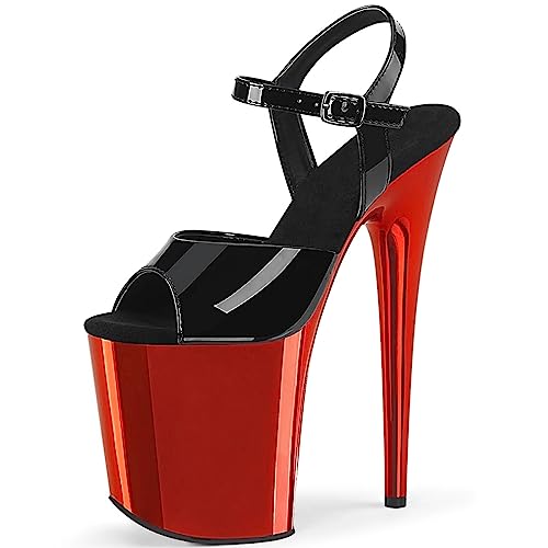 Escarpins à talons hauts stiletto de fête avec plateforme et bout ouvert