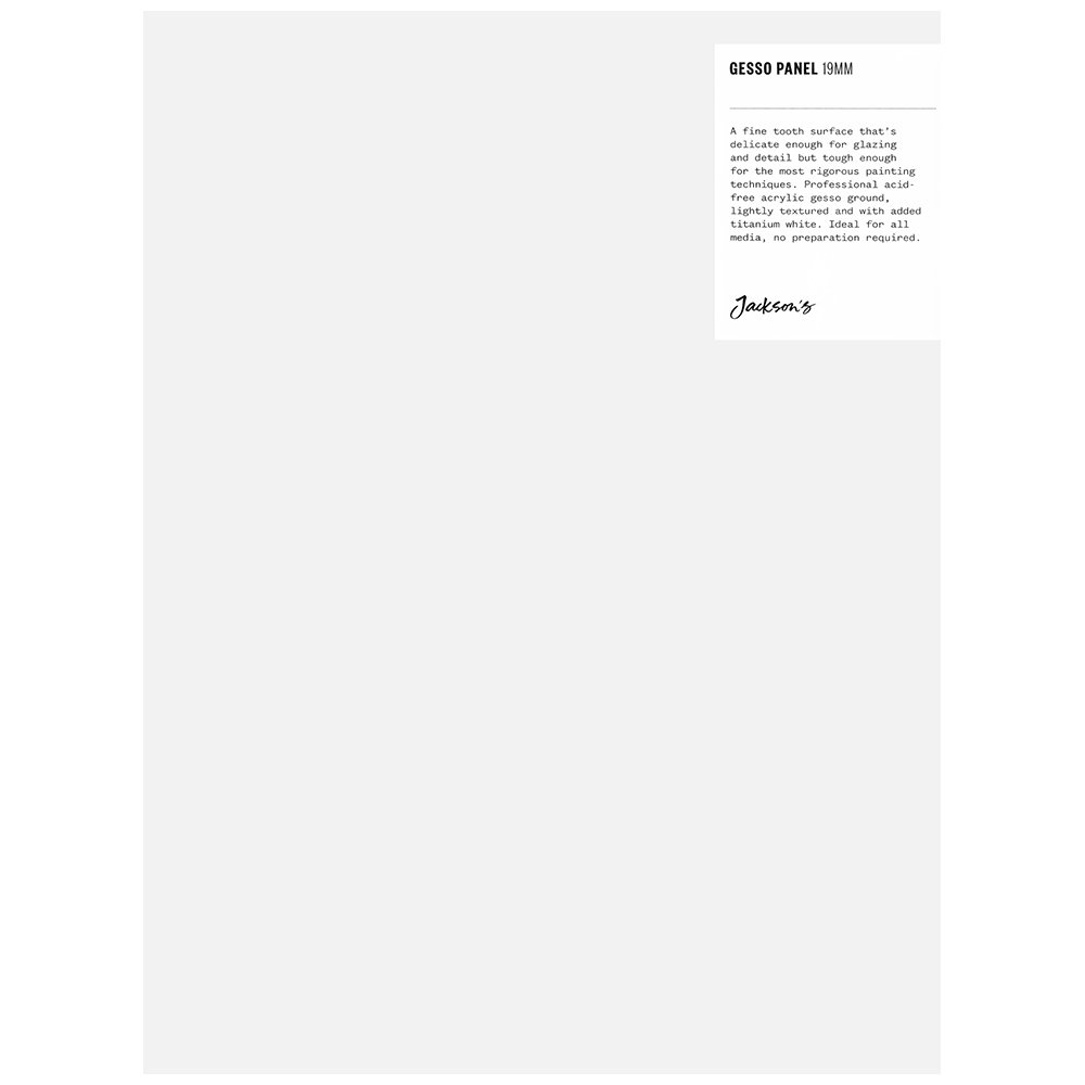 Jackson's White : 19Mm Gesso Cradled Painting Panel : 9X12in (Apx.23x30cm)