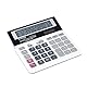 Tischrechner DONAU TECH/K-DT4125-09 12-Stellig Wurzelfunktion/ 156x152x28mm/ Farbe: Weiß/Rechner mit 12-stelliger Anzeige/Dual-Power Solar - Batteriebetrieb/Kompaktes Design/ 5 Jahre Garantie