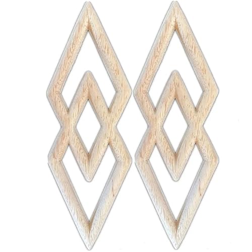 Aplique de madera tallada de 20cm para decorar marcos y restaurar muebles 3