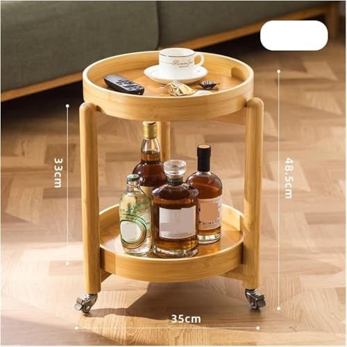 Table basse bois table d'appoint 3 en 1 de salon et balcon - 4