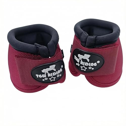 Image of 2520D Horse Bell Boots No-Turn Horse Bell Boots, Equine Ballistic Hoof Overreach Bell Boot, Pair