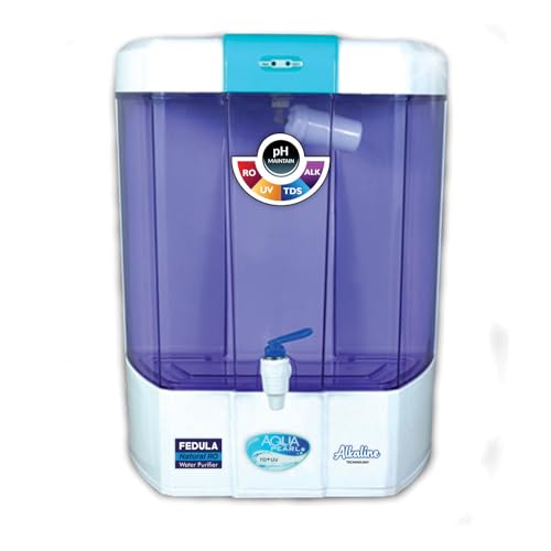 AQUA PEARL (RO+UV+UV_LED+B12 MINERAL+ALKALINE) ORC COPPER+ HIGH TDS MEMBRANE+ TDS) Automatic, Best For Home/Office Purpose. (1 Year Warranty On Pump & SMPS)